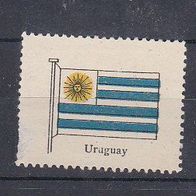 alte Reklamemarke - Flagge Uruguay (123)
