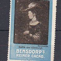 alte Reklamemarke - Rembrandt/ Saskia van Uijlenburgh - Bensdorp Cacao (128)