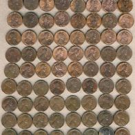 USA 1 Cent 72 verschiedene ab 1944 - 2008 mit und ohne Buchstaben Lot (92)