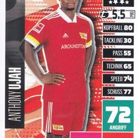 Union Berlin Topps Match Attax Trading Card 2020 Anthony Ujah Nr.61