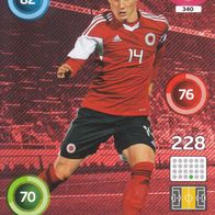 Panini Trading Card Fussball EM 2016 Taulant Xhaka aus Albanien Nr.340