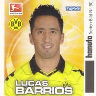 Borussia Dortmund Duplo Hanuta Sammelbild 2011 Lucas Barrios Nr.9C