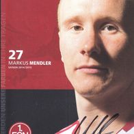 1. FC Nürnberg Autogrammkarte 2014 Markus Mendler