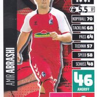 SC Freiburg Topps Match Attax Trading Card 2020 Amir Abrashi Nr.146