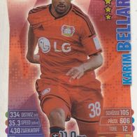 Bayer Leverkusen Topps Match Attax Trading Card 2015 Karim Bellarabi Nr.448 Plastik