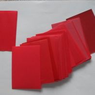 60 Sleeves/ Hüllen, rot, für Yu-Gi-Oh-Karten, gebraucht (T#)