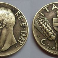 Italien 10 Centesimi 1939 (Aluminium-Bronze) ## B9