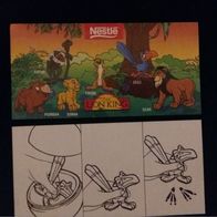 Fremdfiguren / Beipackzettel Nestle / The Lion King - Zazu