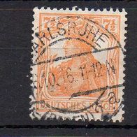 D. Reich 1916, Mi. Nr. 0099 / 99, Germania gestempelt Karlsruhe 6.10.16 #04912