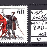 BRD / Bund 1979 Doctor Johannes Faust MiNr. 1030 postfrisch