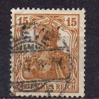 D. Reich 1916, Mi. Nr. 0100 / 100, Germania gestempelt Kleve --.6.17 #04927