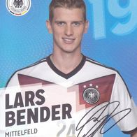 DFB Rewe Plastik Sammelkarte WM 2014 Lars Bender Nr.19/34