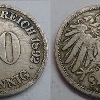 10 Pfennig 1892 A ## DE2-B10