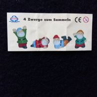 Fremdfiguren - Borgmann - Ravensberger Beipackzettel 4 Zwerge zum Sammeln