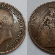 Großbritannien 1 Penny 1919 ## Le4