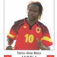 Fussball Trading Card zur Fussball WM 2006 Fabrice Akwa Maieco aus Angola