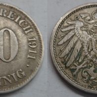 10 Pfennig 1911 (E) ## D7-5F