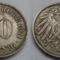 10 Pfennig 1911 (F) ## D7-5G