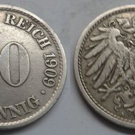 10 Pfennig 1909 (A) ## D7-7A