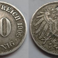 10 Pfennig 1908 (F) ## D7-7G