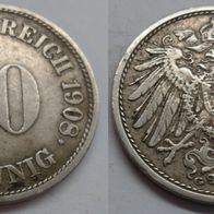 10 Pfennig 1908 (G) ## D7-7H