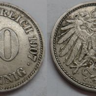 10 Pfennig 1907 (E) ## D7-8C