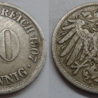 10 Pfennig 1907 (F) ## D7-8D