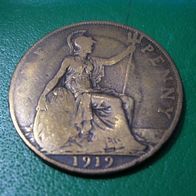 Grossbritannien - ONE PENNY - 1919 . .##512