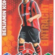 Eintracht Frankfurt Topps Match Attax Trading Card 2010 Benjamin Köhler Nr.45