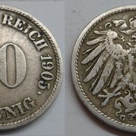 10 Pfennig 1905 (G) ## D7-9I