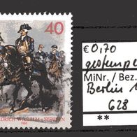 Berlin 1980 250. Geburtstag von Friedrich Wilhelm von Steuben MiNr. 628 gestempelt 2