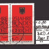 BRD / Bund 1976 25 Jahre Bundesverfassungsgericht MiNr. 879 gest. waagerechtes Paar