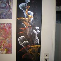 Einmaliges Beeindruckendes Acryl-Gemälde 120x40cm auf Leinwand