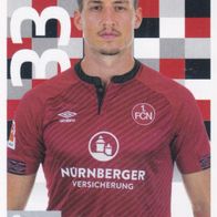 1. FC Nürnberg Topps Sammelbild 2018 Georg Margreitter Bildnummer 217