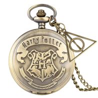 Taschenuhr, Sprungdeckeluhr, Herrenuhr, Harry Potter Wappen THU-80.9