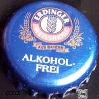 Erdinger Weissbräu Alkohol-frei Alkoholfrei Bier Brauerei Kronkorken Kronenkorken