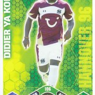 Hannover 96 Topps Match Attax Trading Card 2010 Didier Ya Konan Nr.106