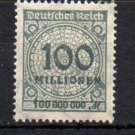 D. Reich 1923, Mi. Nr. 0322 / 322A Freimarken Rosettenmuster, postfrisch + PE I#05377