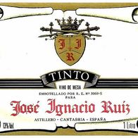 VIEJO Etiqueta del vino TINTO VINO DE MESA Astillero Cantabria España