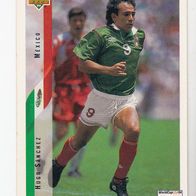 Upper Deck Card Fussball WM USA Hugo Sanchez Mexico #29
