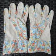 NEU: Leichte Gartenhandschuhe Gr. 9 geblümt Noppen Schutz Handschuhe Arbeits