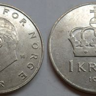 Norwegen 1 Krone 1991 ## Be3