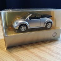 Wiking H0 Nr. wie 032 VW New Beetle Cabrio offen silbermetallic OVP Edition