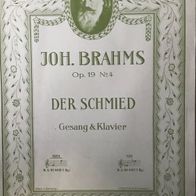 Joh. Brahms Op.19, N°4, Der Schmied - Gesang & Klavier - 4430 Vlg. Benjamin/ Leipzig