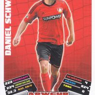 Bayer Leverkusen Topps Match Attax Trading Card 2012 Daniel Schwaab Nr.188