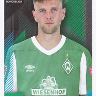 Werder Bremen Topps Sammelbild 2020 Niclas Füllkrug Bildnummer 100