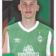 Werder Bremen Topps Sammelbild 2020 Maximilian Eggestein Bildnummer 95