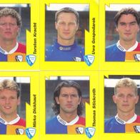 6x VFL Bochum Panini Sammelbilder 1997