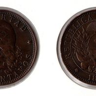 Argentinien 2 Centavos 1890 Bronze * * f. vz * * TOP