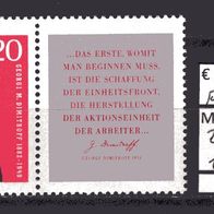 DDR 1962 80. Geburtstag von Georgi M. Dimitrow W Zd. 29 (MiNr. 894) postfrisch